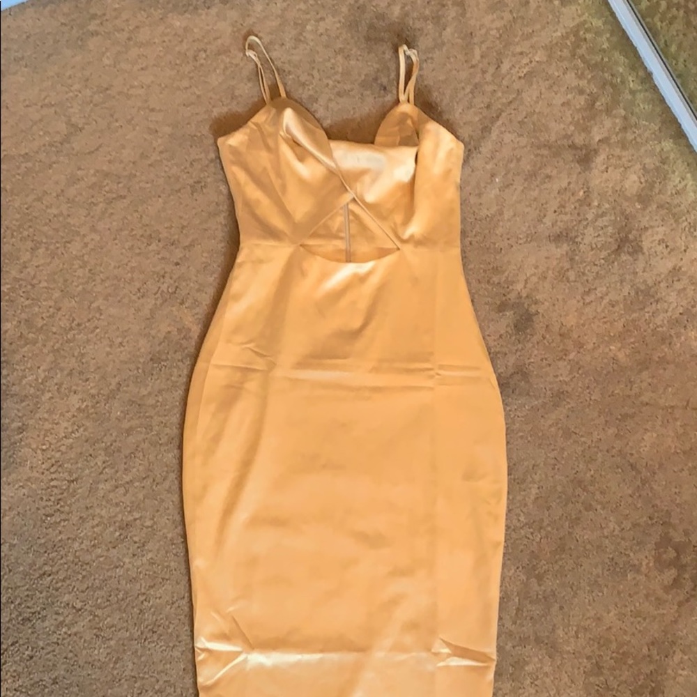 Gold dress
